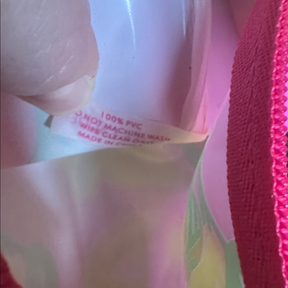 NEW Lilly Pulitzer x Estée Lauder Pink Lemon Print Cosmetic Makeup Bag - Picture 9 of 9